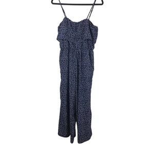 LUCCA navy polka dot jumpsuit XS